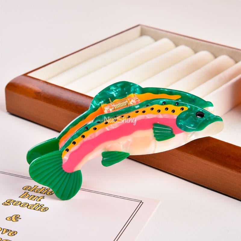 Colorful Quirky Fish Hair Claw | Nueshiny