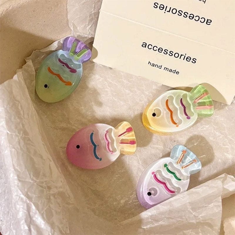 Mini 4Pcs Taiyaki Fish Hair Clips丨NueShiny