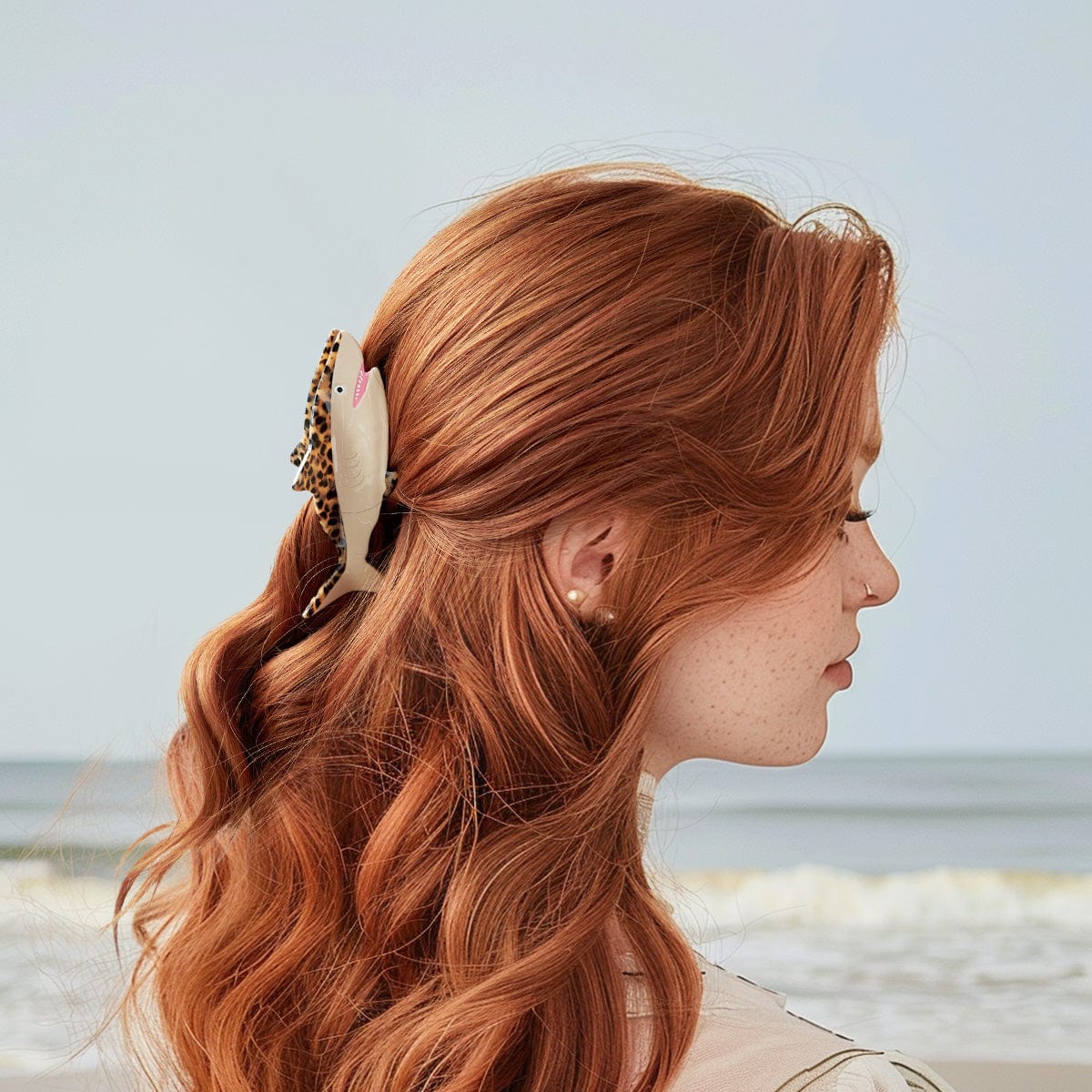 Jumbo Tortoiseshell Shark Hair Claw丨NueShiny