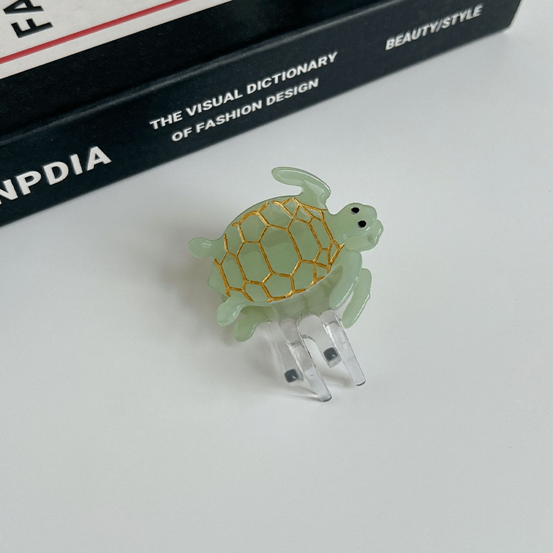 Mini Green Turtle Hair Clip NueShiny