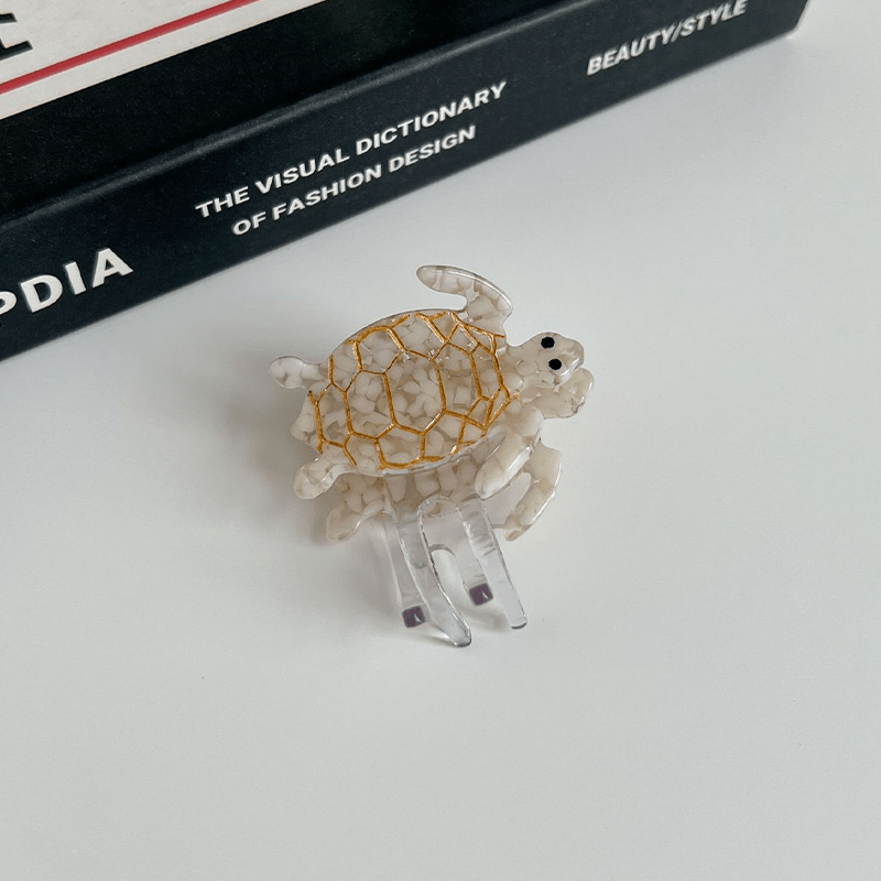 Mini Pink Turtle Hair Clip NueShiny