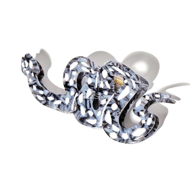 Large  Cartoon Cute Black Snake Hair Claw Clips | NueShiny