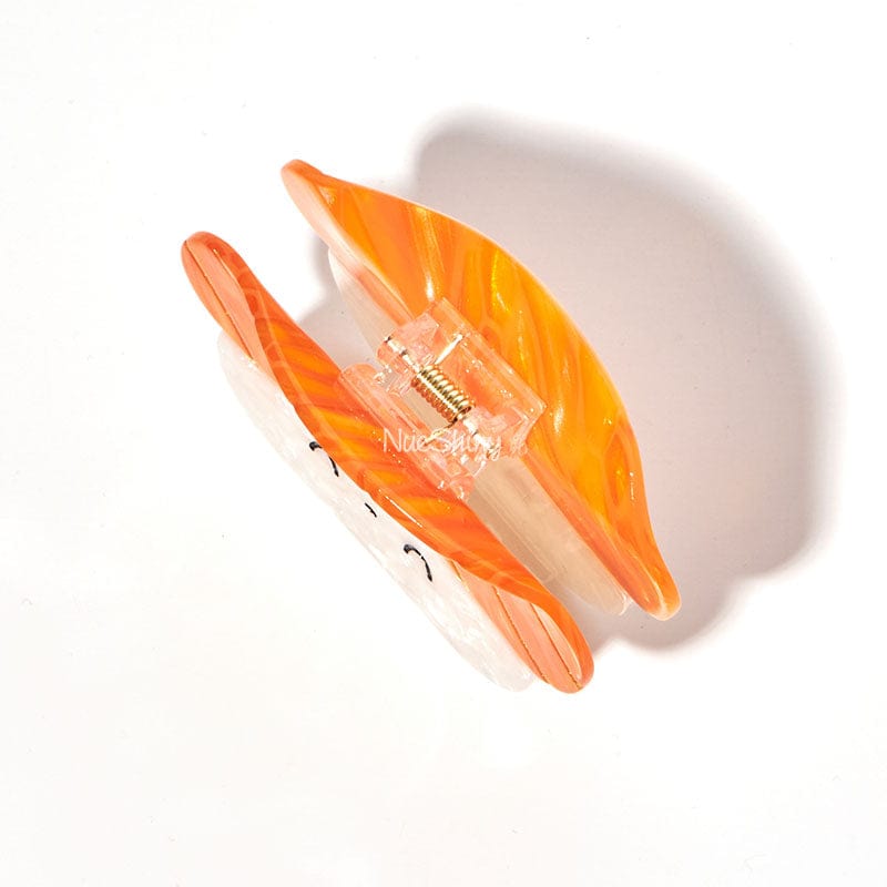 Medium  Smiling - Salmon Sushi Hair Claw | NueShiny