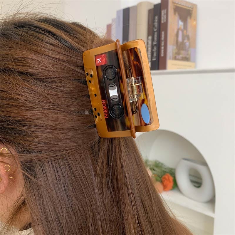 Small Video Tape Hair Claw | NueShiny&BubblesClub