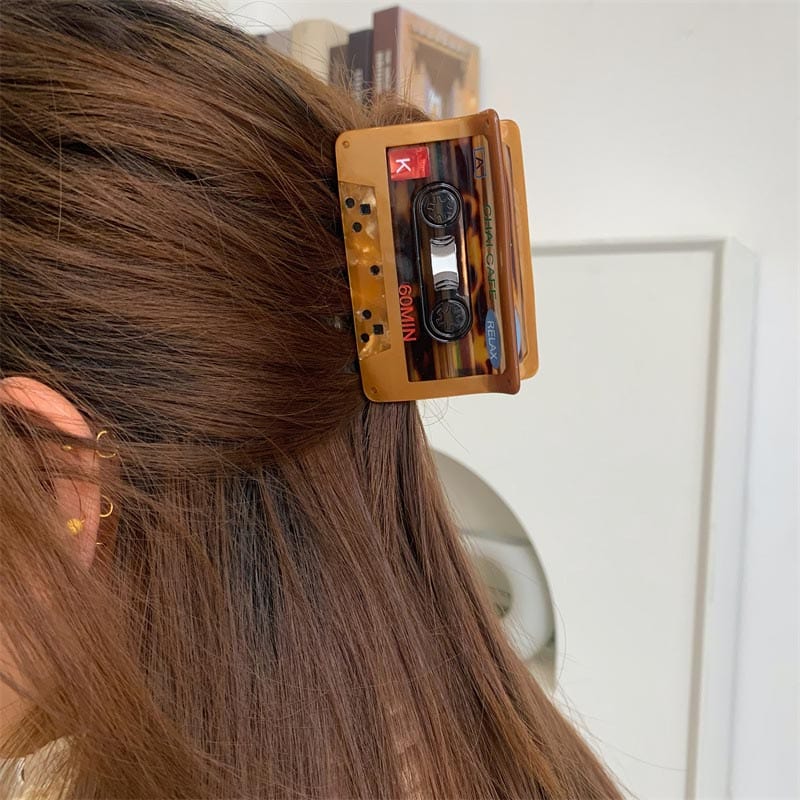 Small Video Tape Hair Claw | NueShiny&BubblesClub