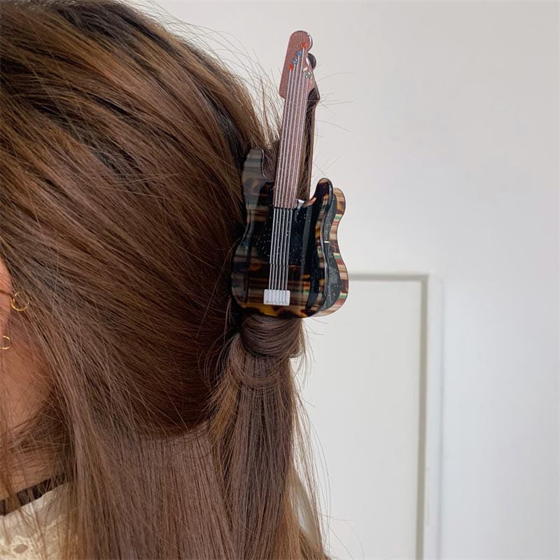 Jumbo Mosaic Guitar Hair Claw | NueShiny&BubblesClub