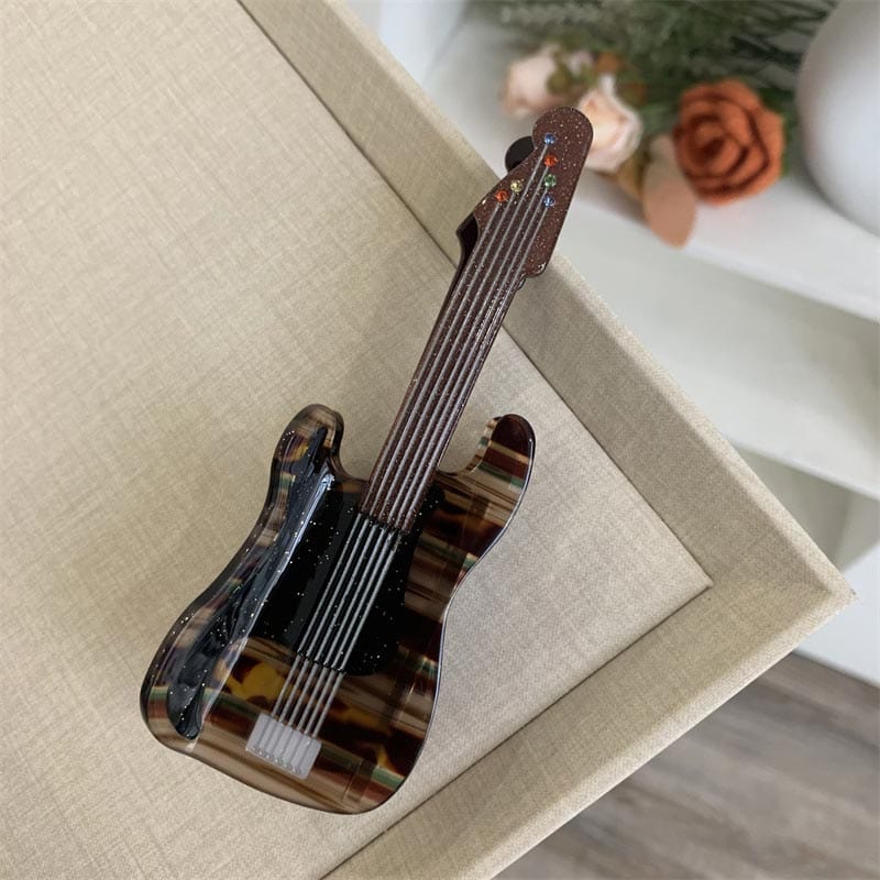 Jumbo Mosaic Guitar Hair Claw Clips| NueShiny&BubblesClub