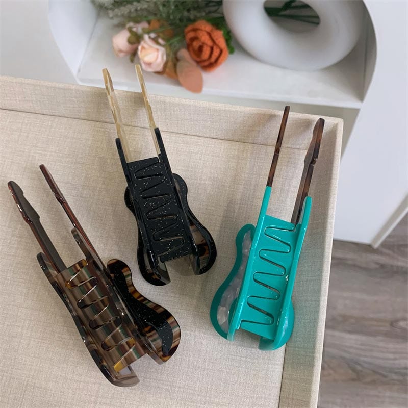 Jumbo Mosaic Guitar Hair Claw Clips| NueShiny&BubblesClub