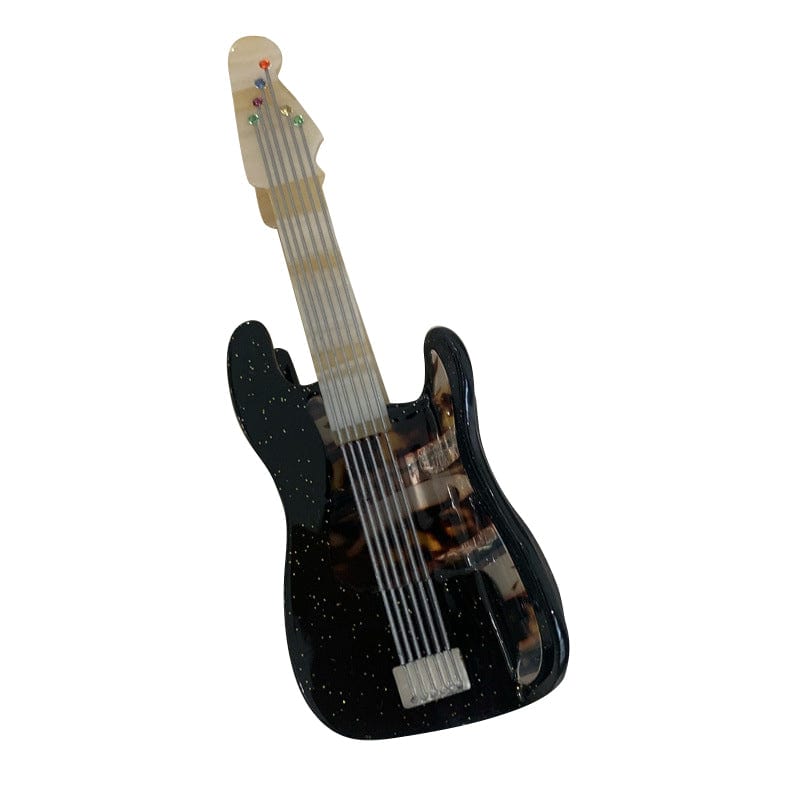 Jumbo Star Leopard Print Guitar Hair Claw | NueShiny&BubblesClub