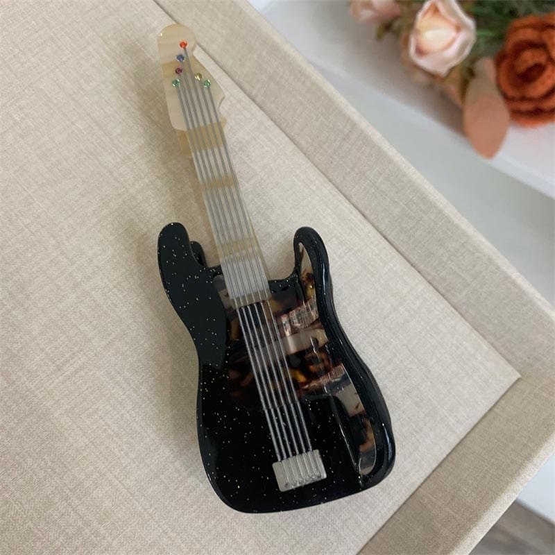 Jumbo Star Leopard Print Guitar Hair Claw Clips| NueShiny&BubblesClub