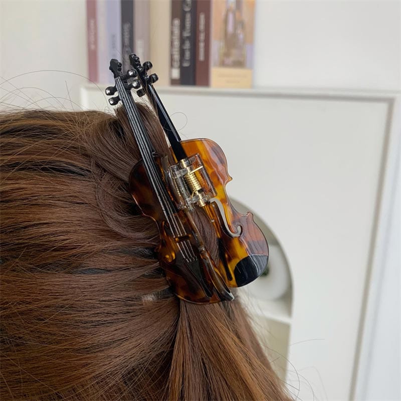 Large  Leopard Violin Hair Claw | NueShiny&BubblesClub