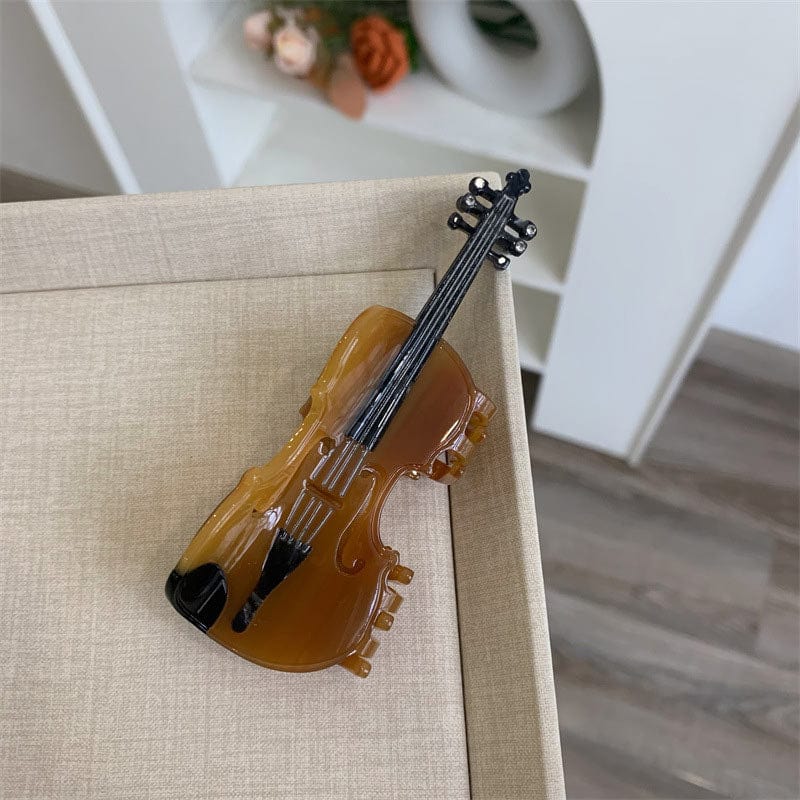 Large  Caramel Violin Hair Claw Clips| NueShiny&BubblesClub