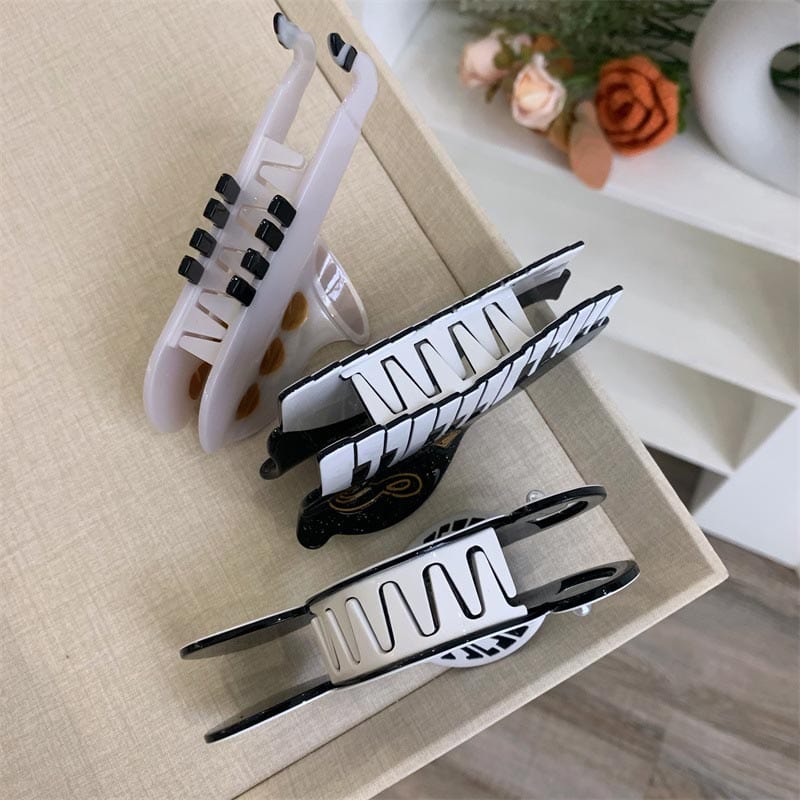 Medium Small Piano Hair Claw | NueShiny&BubblesClub