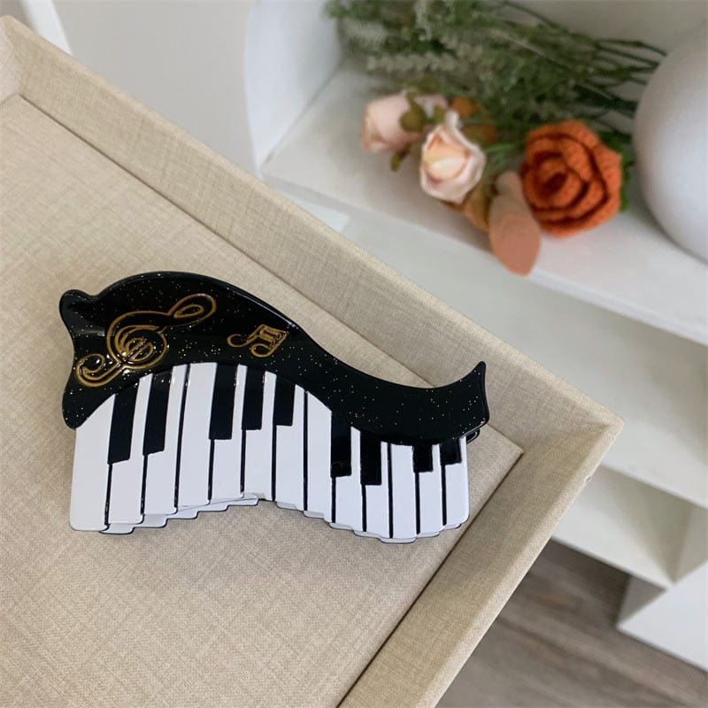 Medium Small Piano Hair Claw | NueShiny&BubblesClub