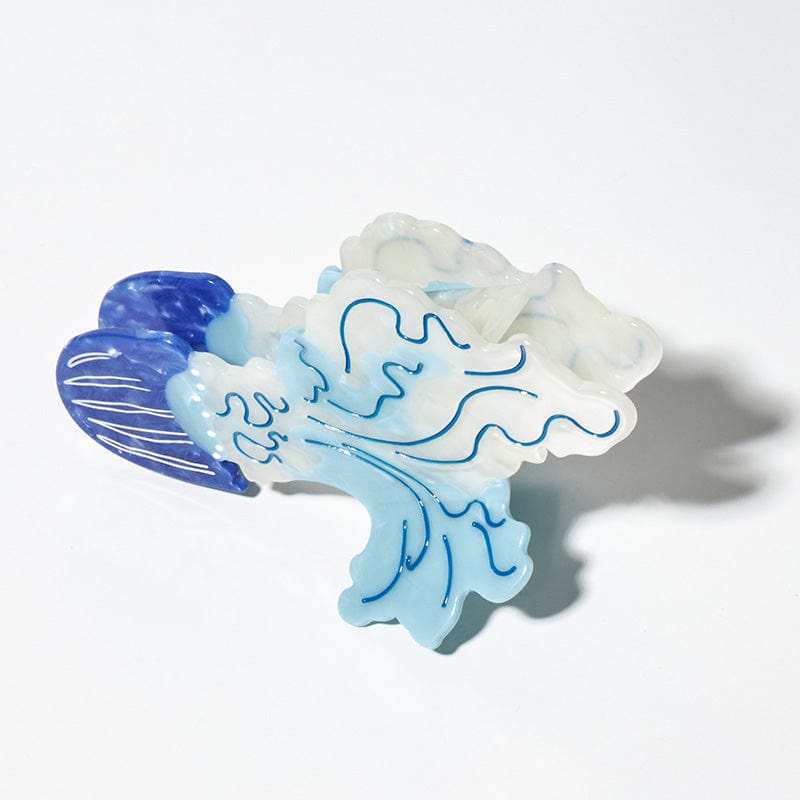 Large Skirt Jellyfish Blue Hair Claw | NueShiny