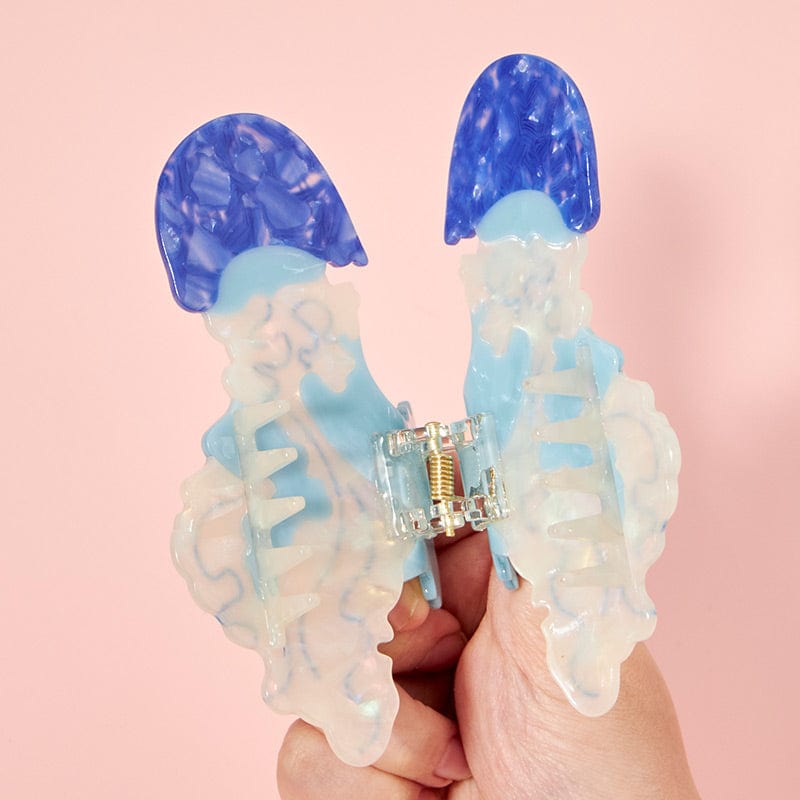 Large Skirt Jellyfish Blue Hair Claw | NueShiny