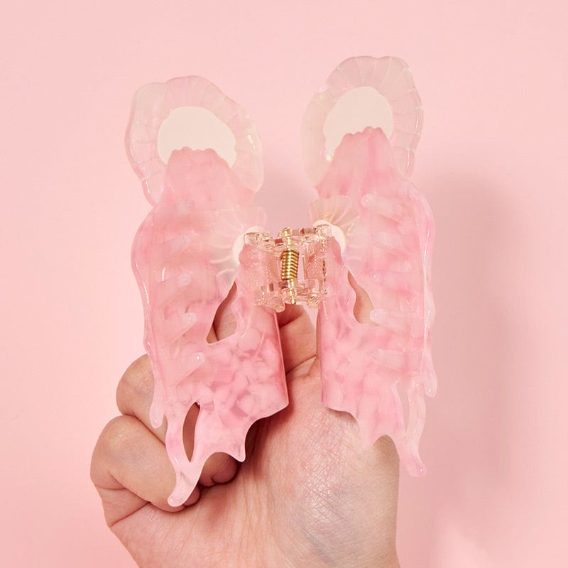 Large Mother And Child Jellyfish Pink Hair Claw | NueShiny