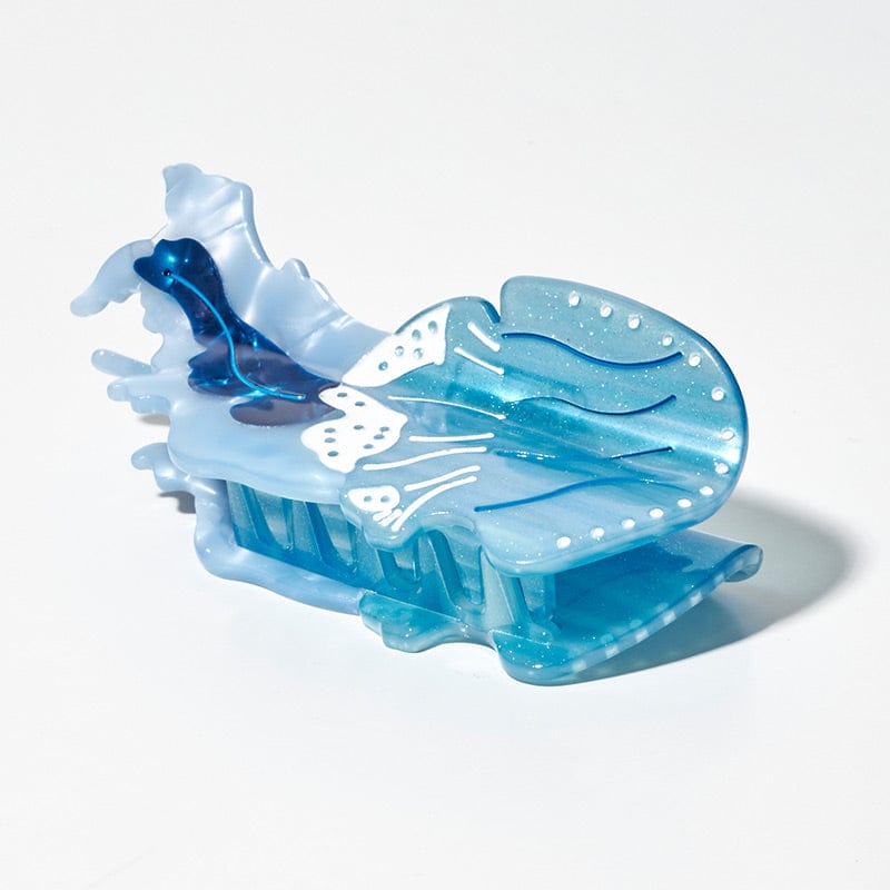 Medium Floating Jellyfish Blue Hair Claw | NueShiny