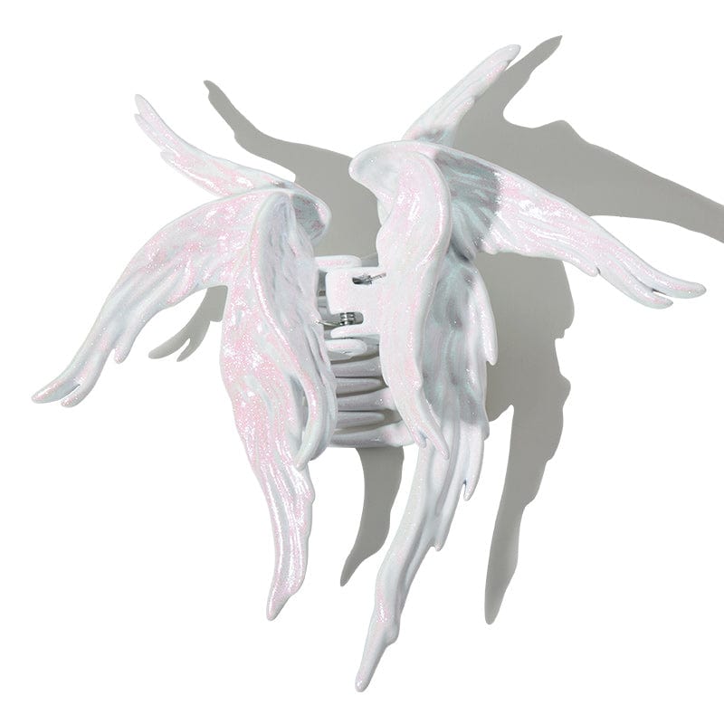 Pearlescent White Rebel Angel Hair Claw Clips| NueShiny&BurningMoon
