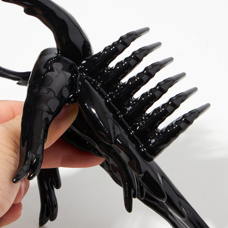 Shiny Black Angel Hair Claw Clips | NueShiny&BurningMoon