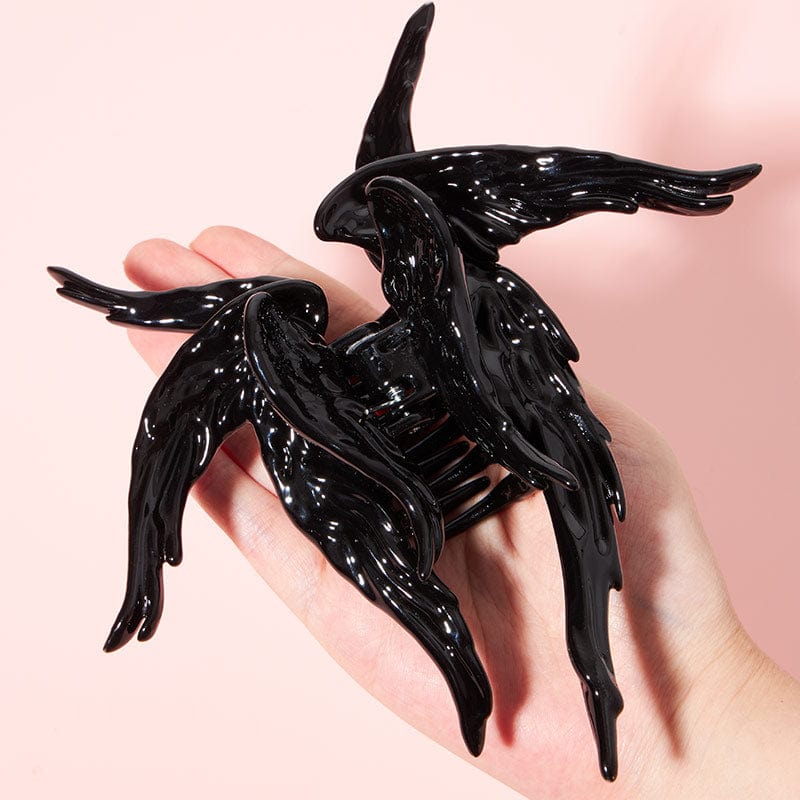 Shiny Black Angel Hair Claw Clips | NueShiny&BurningMoon