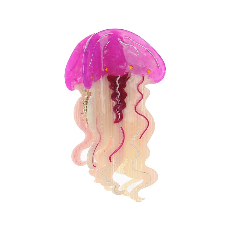 Medium Cartoon Purple Jellyfish Hair Claw | NueShiny