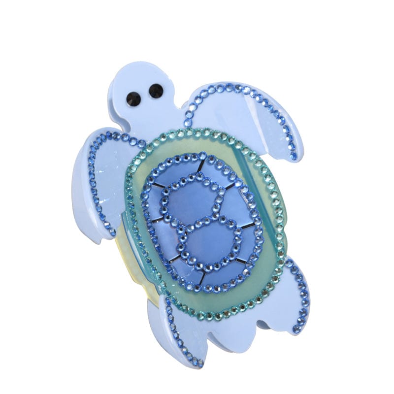 Medium Cartoon Blue Turtle Hair Claw | NueShiny