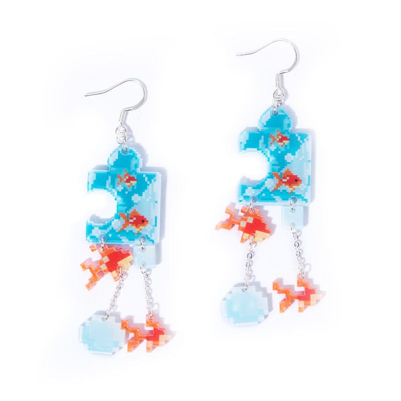 Goldfish Puzzle Earrings 丨NueShiny