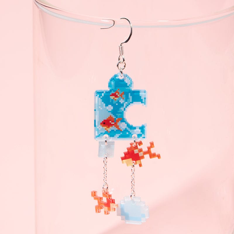 Goldfish Puzzle Earrings 丨NueShiny