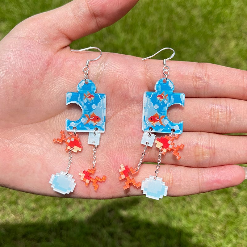 Goldfish Puzzle Earrings 丨NueShiny