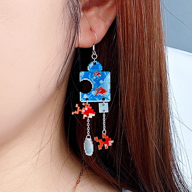 Goldfish Puzzle Earrings 丨NueShiny