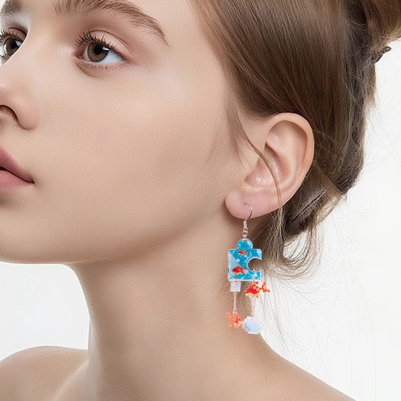Goldfish Puzzle Earrings 丨NueShiny