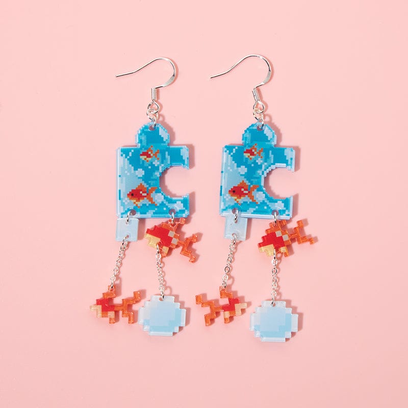 Goldfish Puzzle Earrings 丨NueShiny