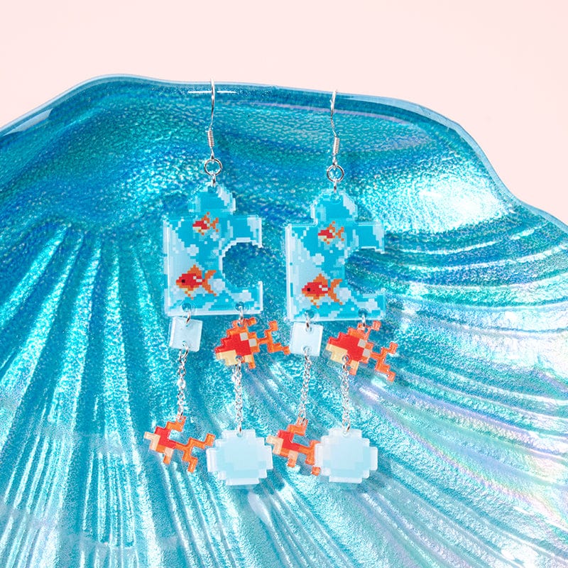 Goldfish Puzzle Earrings 丨NueShiny