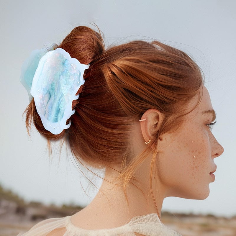 Large Blue Oyster Hair Claw Clips | NueShiny & Gia Gia