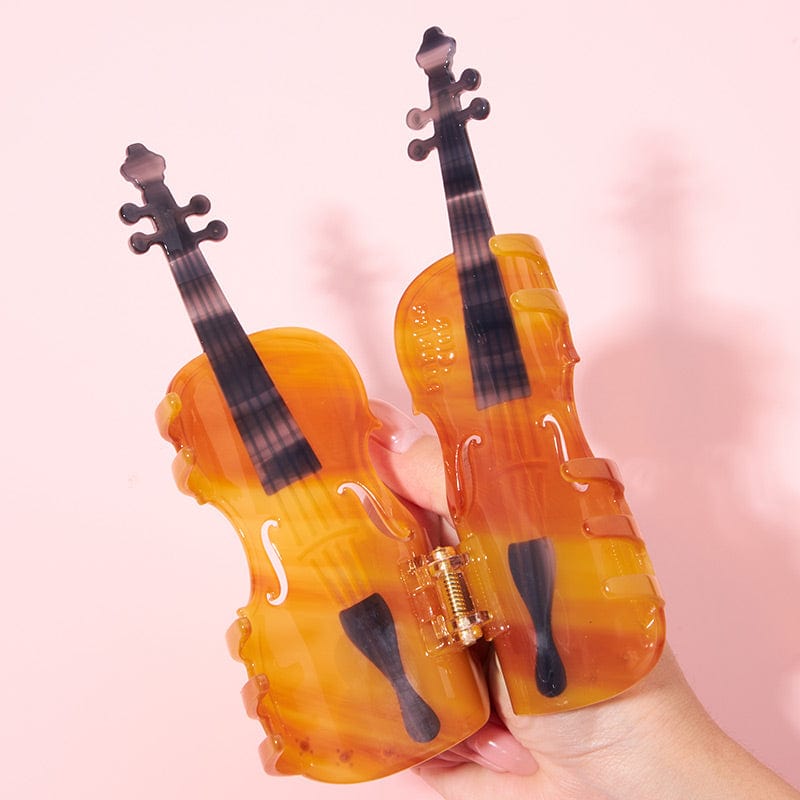 Large Sunset Violin Hair Claw Clips| NueShiny&BubblesClub