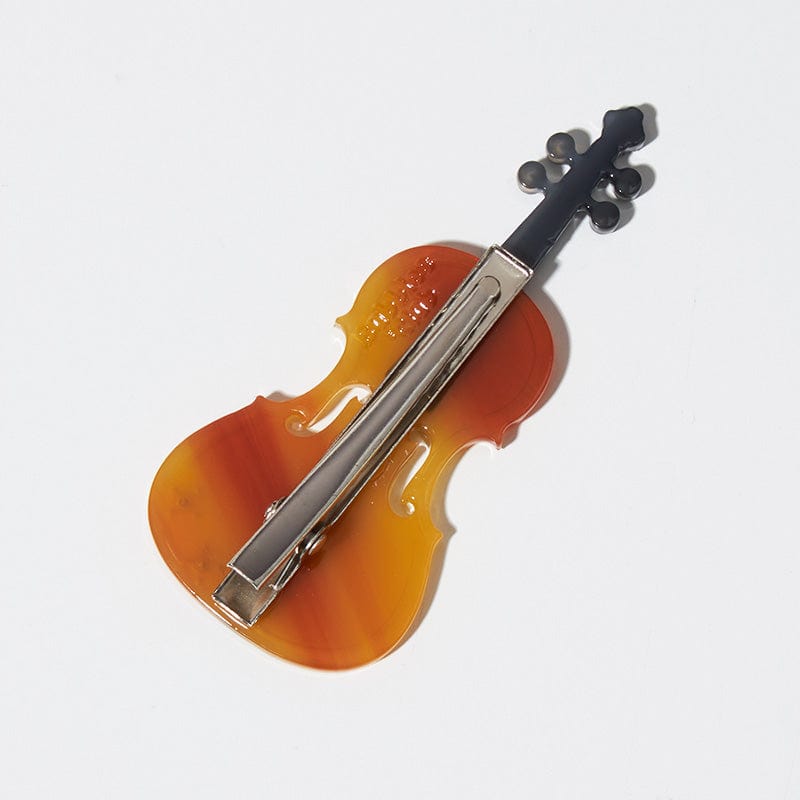 Small Sunset Violin Hair Clip | NueShiny&BubblesClub