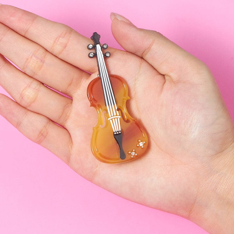 Small Sunset Violin Hair Clip | NueShiny&BubblesClub