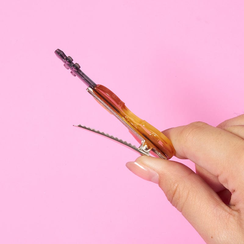 Small Sunset Violin Hair Clip | NueShiny&BubblesClub