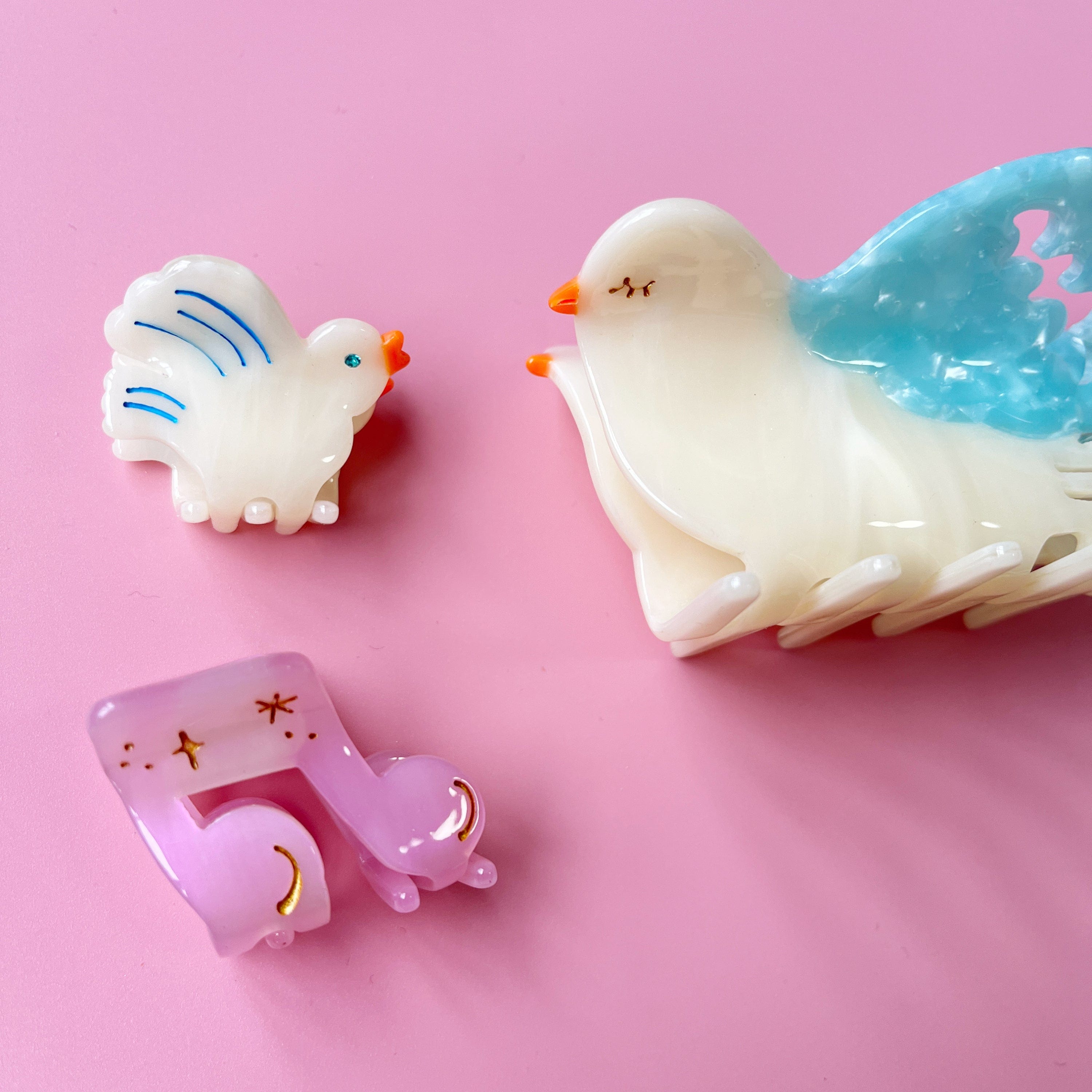 Medium Bird Hair Claw Clips  | NueShiny & CLOUDY YUJIE