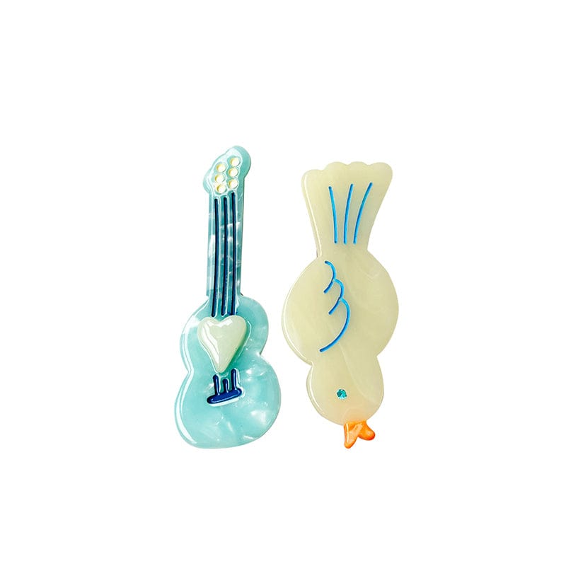 Guitar & Bird   Hair Clip Set | NueShiny & CLOUDY YUJIE
