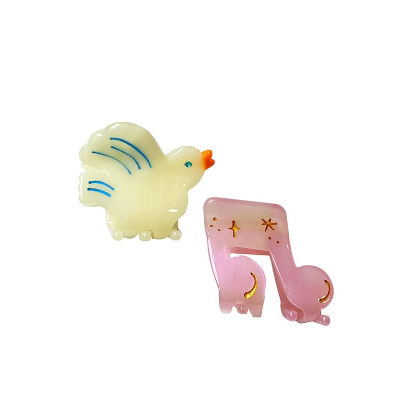 Bird & Note Hair Clip Set | NueShiny & CLOUDY YUJIE