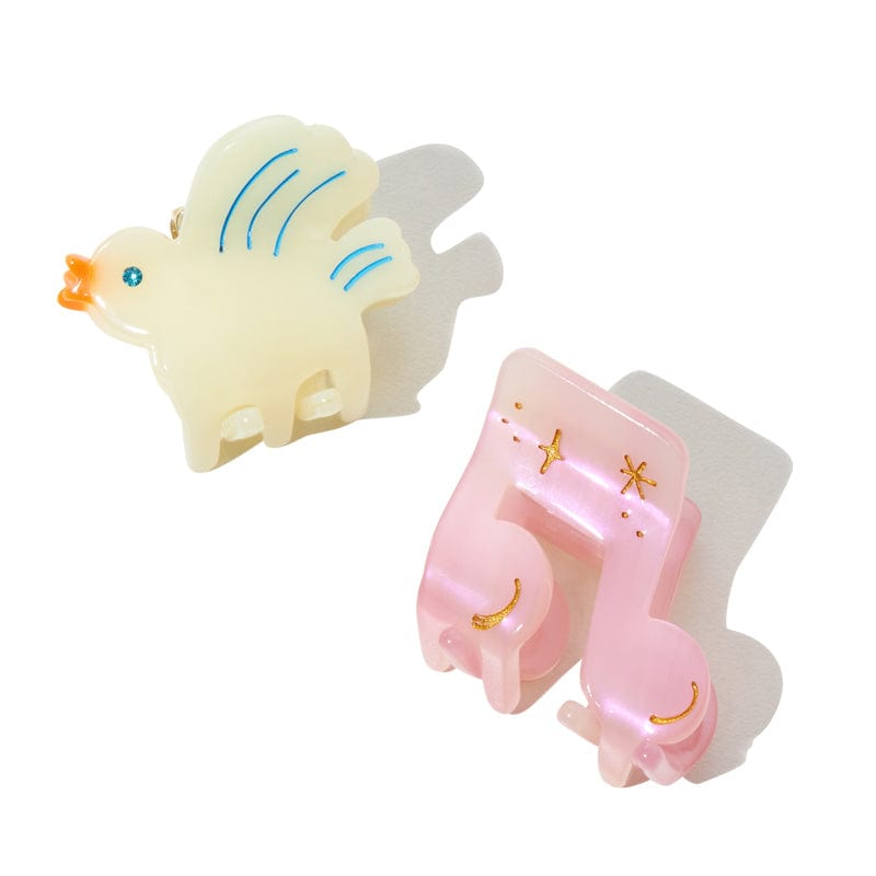 Bird & Note Hair Clip Set | NueShiny & CLOUDY YUJIE