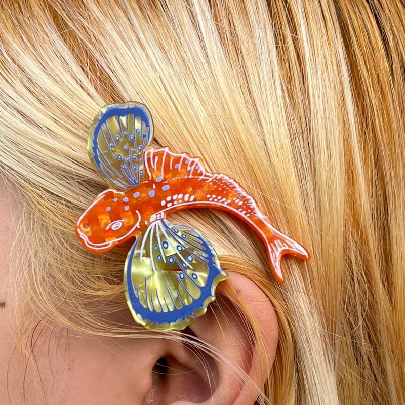 Small Spiny Red Gurnard Hair Clip | NueShiny & IZZIEASY