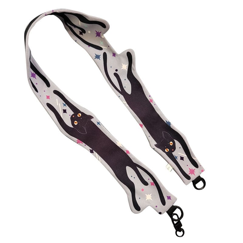 Black Cat Crossbody Phone Strap | NueShiny & PIPIZU