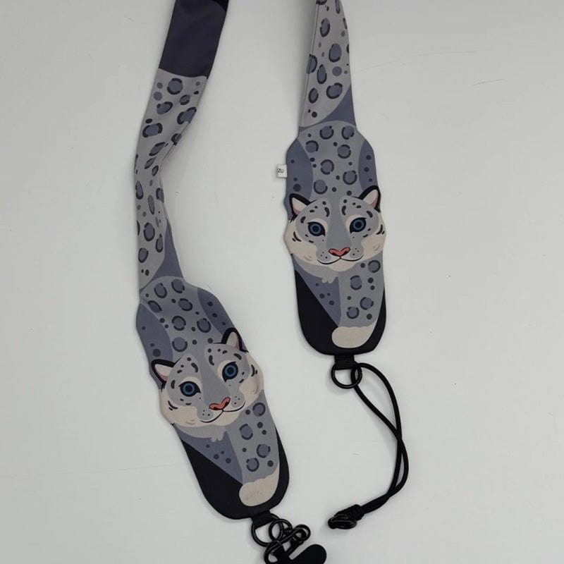 Snow Leopard Crossbody Phone Strap | NueShiny & PIPIZU