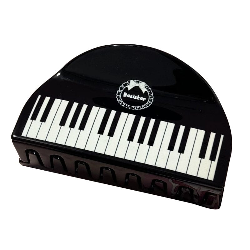 Large Black And White Piano Hair Claw Clips | NueShiny & BASISTAR