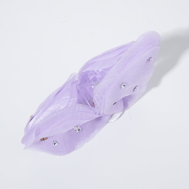 Jumbo Taro Purple Tulle Butterfly Hair Claw Clips | NueShiny & oziz