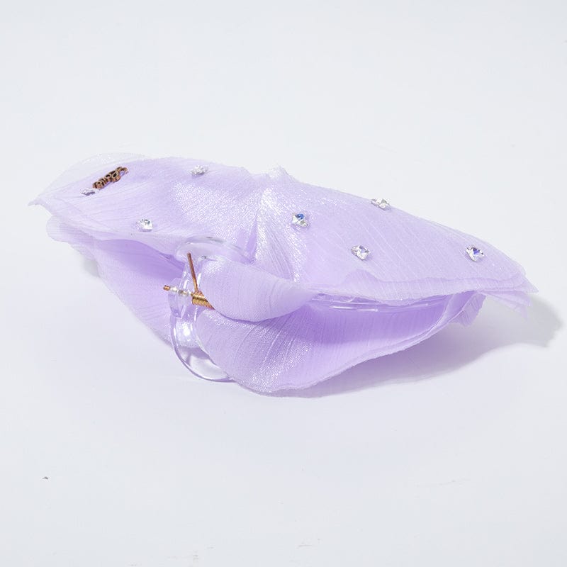 Jumbo Taro Purple Tulle Butterfly Hair Claw Clips | NueShiny & oziz