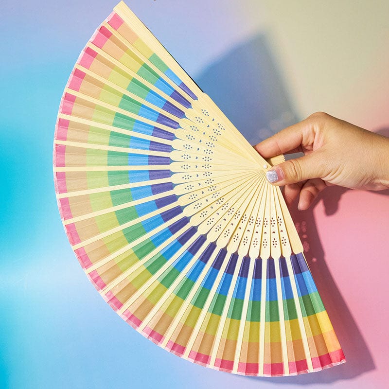 Rainbow Folding Fan | NueShiny